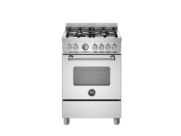 Bertazzoni Master 60cm Dual Fuel Single Oven Range Cooker in Stainless Steel