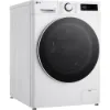 LG F4Y513WWLN1 13kg 1400 Spin AI Direct Drive Washing Machine - White_front angled view