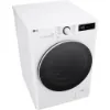 LG F4Y513WWLN1 13kg 1400 Spin AI Direct Drive Washing Machine - White_angled view