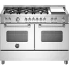 Bertazzoni Master Deluxe 120cm Dual Fuel Twin Oven Range Cooker in Stainless Steel