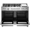 Bertazzoni Master Deluxe 120cm Dual Fuel Twin Oven Range Cooker in Stainless Steel_open