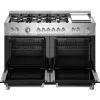 Bertazzoni Master Deluxe 120cm Dual Fuel Twin Oven Range Cooker in Matt Nero_Open