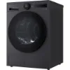 LG RHX7010TBB 10kg DUAL Inverter Heat Pump™ Dryer in Black_angled view