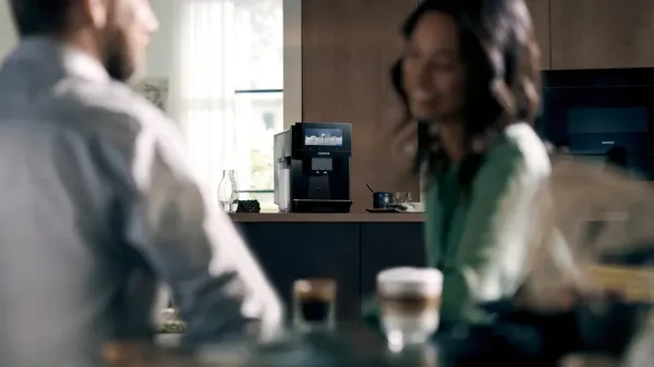 Siemens TQ903GB9 Bean to Cup EQ900 Coffee Machine with Removable Water Tank_using