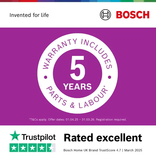 Bosch WAN28258GB 8kg 1400 Spin Washing Machine in White_warranty