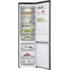 LG GBV5240CEP 387L NatureFRESH™ Tall Fridge Freezer in Essence Matte Black_interior full