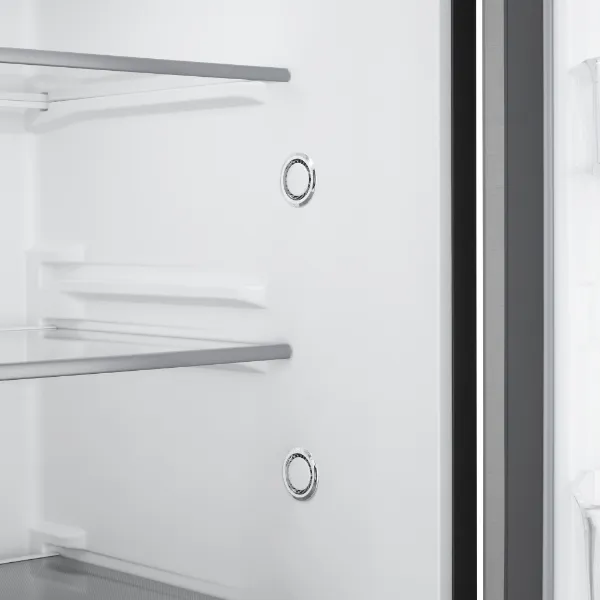 LG GMM41MSBEM 474L American Style Multi Door Fridge Freezer in Silver_shelves