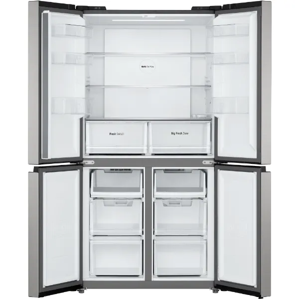 LG GMM41MSBEM 474L American Style Multi Door Fridge Freezer in Silver_interior