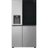 LG GSGV80PYLL 635L InstaView™ Side-By-Side American Style Fridge Freezer in Prime Silver_front