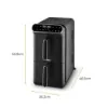 Tower T17190 Vortx 11L Dual Layer Air Fryer - Black with Chrome Trim_dimensions
