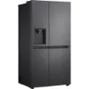 LG GSLC41EPPE 641L NatureFRESH American Style Fridge Freezer in Essence Matte Black_angled view