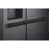 LG GSLC41EPPE 641L NatureFRESH American Style Fridge Freezer in Essence Matte Black_recessed handles