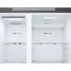 LG GSLC41PYPE 641L NatureFRESH Side-By-Side American Style Fridge Freezer in Prime Silver_shelves