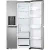 LG GSLC41PYPE 641L NatureFRESH Side-By-Side American Style Fridge Freezer in Prime Silver_fridge open empty
