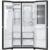 LG GSXE90EVDD 628L InstaView™ Side-By-Side Fridge American Style Freezer in Essence Black Steel_interior empty