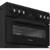 Hotpoint HDG6GDCB1 60cm Gas Double Cooker with Glass Lid - Black_controls
