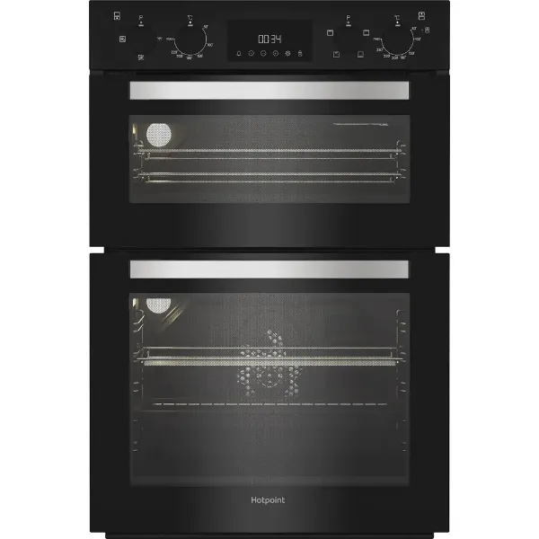 Hotpoint DIH10DB Built-In Electric Double Oven in Black