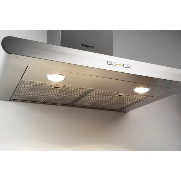 Hotpoint PHC77FLBIX 70cm Chimney Cooker Hood in Stainless Steel