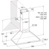 Hotpoint PHPN65FLMX/1 60cm Chimney Pyramid Cooker Hood in Stainless Steel_Dimensions