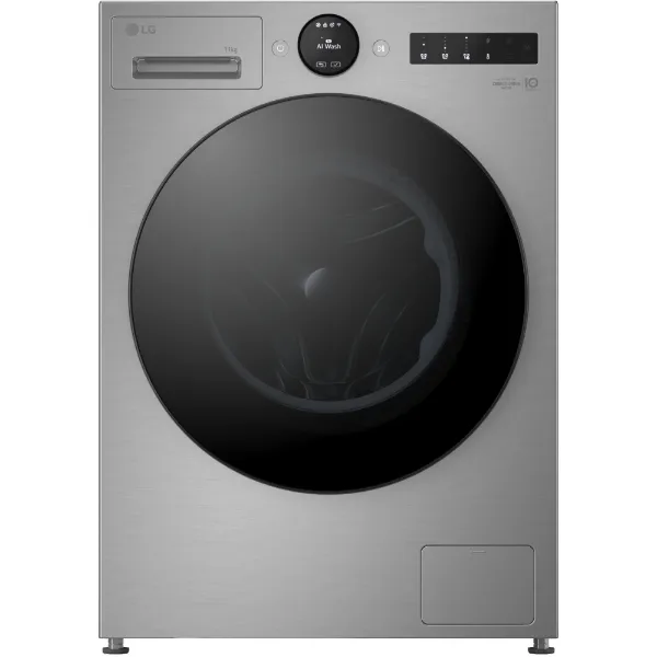 LG F4X7511TSB 11kg 1400 Spin AI Direct Drive Washing Machine in Silver_main