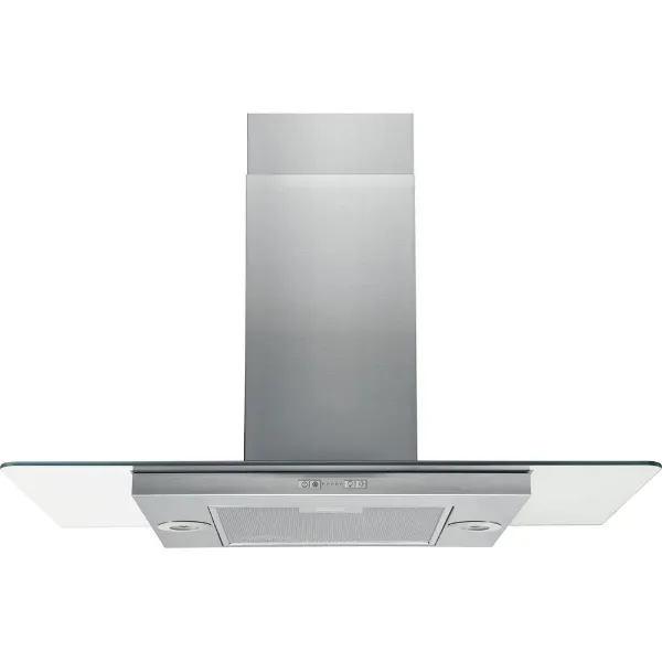 Hotpoint UIF93FLBX 90cm Chimney Island Cooker Hood in Stainless Steel 