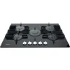 Hotpoint FTGHG751D/HBK 70cm Gas Hob with Front Control in Black
