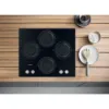 Hotpoint HGS61SBK 60cm Gas Hob with Front Control in Black