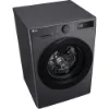 LG F4Y510GBLN1 10kg Steam™ Washing Machine in Slate Grey_angled