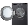 LG FDV709GN 9kg Dual Inverter Heat Pump™ Tumble Dryer in Slate Grey_door open