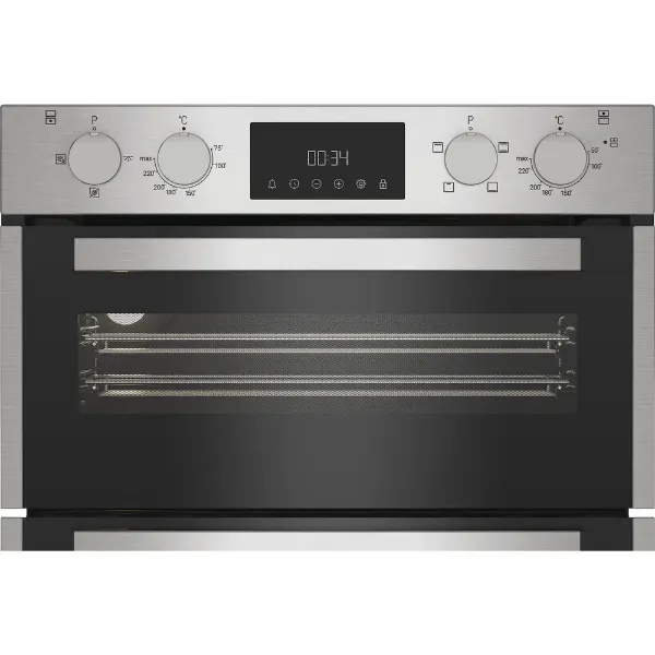 Hotpoint DUH10DIX 72cm Built Under Double Fan Oven with Enamel Liners