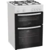 Indesit IDG6GW 60cm Gas Double Cooker - White