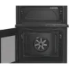 Indesit IDE6VMB 60cm Electric Double Cooker with Ceramic Hob in Black