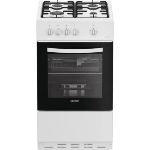 Indesit I5G1KMW 50cm Gas Single Cooker in White