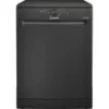 Indesit D2FHK26BUK Push&Go Full Size Freestanding Dishwasher in Black 