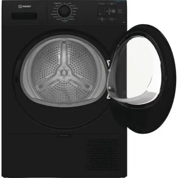 Indesit CYSD82DBBUK 8kg Heat Pump Tumble Dryer with Steam Technology in Black