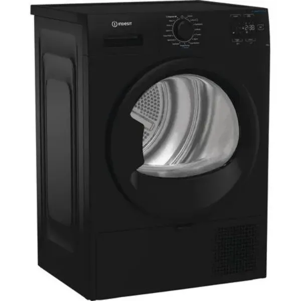 Indesit CYSD82DBBUK 8kg Heat Pump Tumble Dryer with Steam Technology in Black