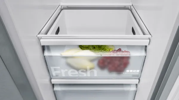 Siemens KA93GAIDP iQ500 American Style Side by Side Freestanding Fridge Freezer in Brushed Steel Anti-fingerprint
