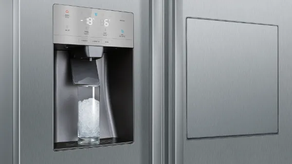 Siemens KA93GAIDP iQ500 American Style Side by Side Freestanding Fridge Freezer in Brushed Steel Anti-fingerprint