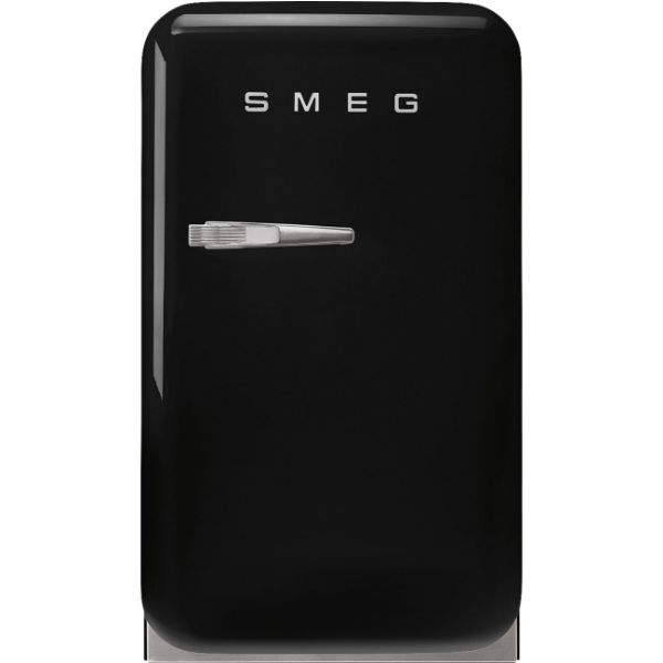 Smeg FAB5RBL6 40cm 50s Style Right Hand Hinged Free Standing Refrigerator In Black