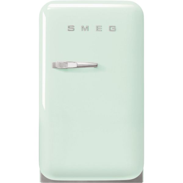 Smeg FAB5RPG6 40cm 50s Style Right Hand Hinged Free Standing Refrigerator In Pastel Green