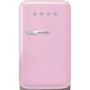 Smeg FAB5RPK6 40cm 50s Style Right Hand Hinged Free Standing Refrigerator In Pastel Pink