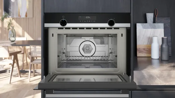 Siemens CM585AGS1B Built-in microwave oven with hot air in Stainless steel