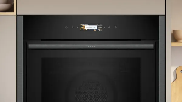 Neff B54CR31G0B 60cm Built In Single Electric Oven with Slide & Hide®