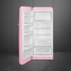 Smeg FAB28LPK6 60cm 50s Style Left Hand Hinged Free Standing Refrigerator In Pastel Pink