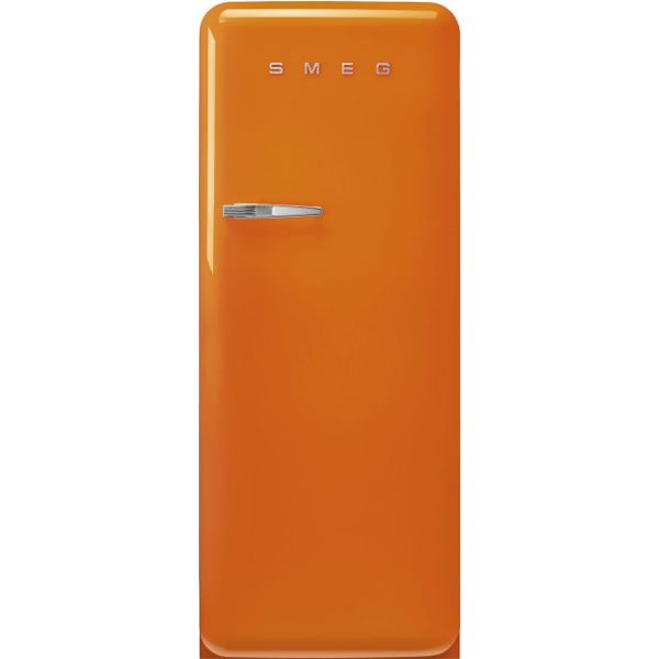 Smeg FAB28ROR6 60cm 50’s Style Right Hand Hinged Free Standing Refrigerator In Orange