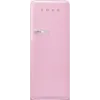 Smeg FAB28RPK6 60cm 50’s Style Right Hand Hinged Free Standing Refrigerator In Pastel Pink