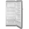 Smeg FAB28RSV6 60cm 50’s Style Right Hand Hinged Free Standing Refrigerator In Silver