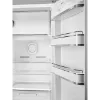 Smeg FAB28RSV6 60cm 50’s Style Right Hand Hinged Free Standing Refrigerator In Silver
