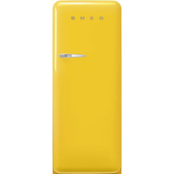 Smeg FAB28RYW6 60cm 50’s Style Right Hand Hinged Free Standing Refrigerator In Yellow