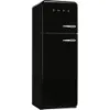 Smeg FAB30LBL6UK 60cm 50’s Style Left Hand Hinged Freezer over Fridge In Black